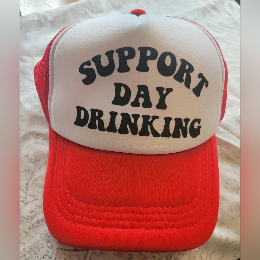 "Support Day Drinking" Trucker Hat